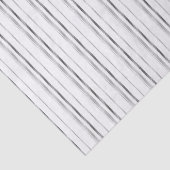 ヴィンテージの黒い灰色の白いグラフィックストライプパターン 薄葉紙 (詳細)