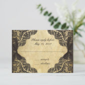 ヴィンテージの黒く、クリーム色のレース- RSVP (スタンド正面)