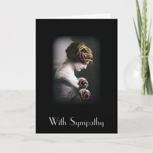 ヴィンテージの黒人同情カード カード (正面)