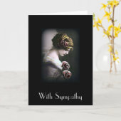 ヴィンテージの黒人同情カード カード (黄色い花)