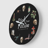 ヴィンテージの黒時計を選ぶ ラージ壁時計 (傾斜)