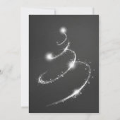 ヴィンテージの黒板のクリスマス・パーティ 招待状 (裏面)