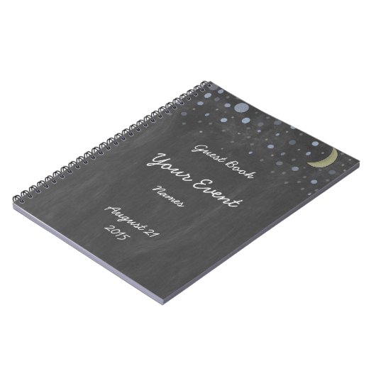 ヴィンテージの黒板の来客名簿 ノートブック (左側)