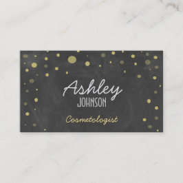 ヴィンテージの黒板の芸術のグリッター 名刺