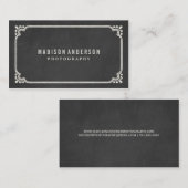 ヴィンテージの黒板|の名刺 名刺 (正面/裏面)