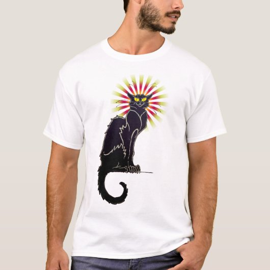 ヴィンテージの黒猫のキャバレーのTシャツ Tシャツ (正面)