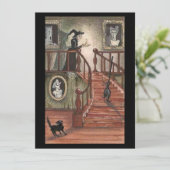 ヴィンテージの黒猫のハロウィーンの魔女 (スタンド正面)