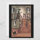 ヴィンテージの黒猫のハロウィーンの魔女 (正面)