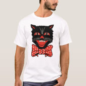 ヴィンテージの黒猫のTシャツ Tシャツ (正面)