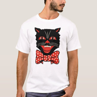 ヴィンテージの黒猫のTシャツ Tシャツ