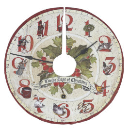 ヴィンテージの12の日 ブラッシュドポリエステルツリースカート