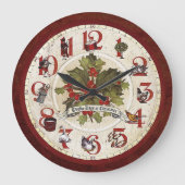 ヴィンテージの12の日 ラージ壁時計 (正面)