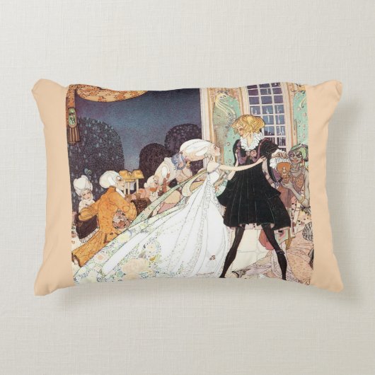 ヴィンテージの12人の踊るプリンセスたち by ケイ・ニールセン アクセントクッション (正面)