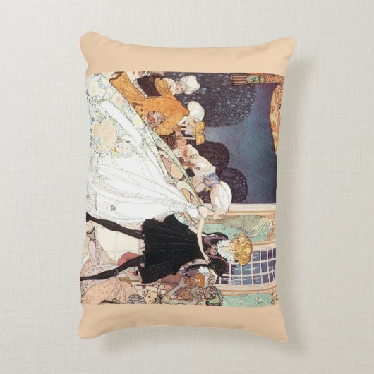 ヴィンテージの12人の踊るプリンセスたち by ケイ・ニールセン アクセントクッション (裏面(縦))