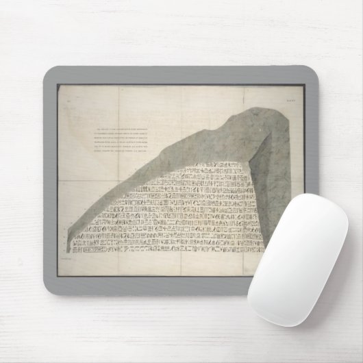 ヴィンテージの1810年のロゼッタ石のイメージのカッコいいの写真 マウスパッド (マウス)