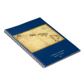 ヴィンテージの1837年ハワイの地図-ハワイ諸島の ノートブック (右側)