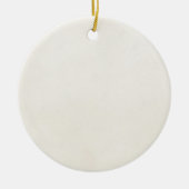 ヴィンテージの1850年代のアンティークの紙のテンプレートのブランク セラミックオーナメント (正面)