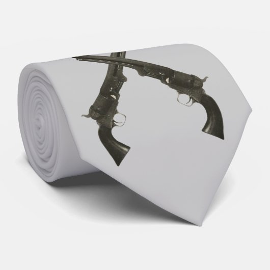 ヴィンテージの1860年代のモデル子馬の火器リボルバーメンズタイ ネクタイ (ロール)