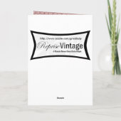 ヴィンテージの1860年代の女性 カード (裏面)