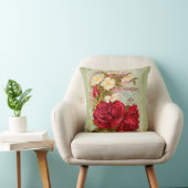 ヴィンテージの1897年のキャベツばら色の種カタログ クッション (椅子)