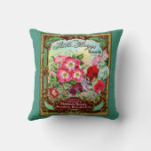 ヴィンテージの1898年のキャベツばら色の種カタログ クッション (裏面)