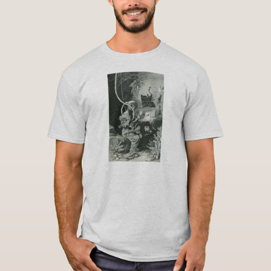 ヴィンテージの19世紀な生物学者のダイバー Tシャツ (正面)