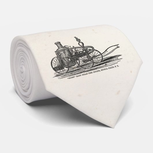 ヴィンテージの19世紀によっては消防車の旧式な普通消防車が蒸気を発します ネクタイ (ロール)