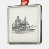 ヴィンテージの19世紀によっては消防車の旧式な普通消防車が蒸気を発します メタルオーナメント (左)