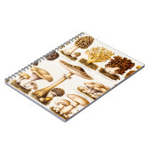 ヴィンテージの19世紀のきのこの変化のテンプレート ノートブック (左側)