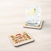 ヴィンテージの19世紀のきのこの変化の赤のきのこ コースター (右側)