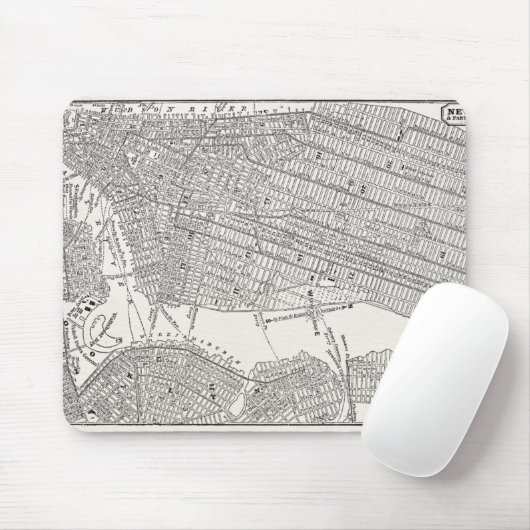 ヴィンテージの19世紀のニューヨークシティブルックリンの地図NYCの地図 マウスパッド (マウス)