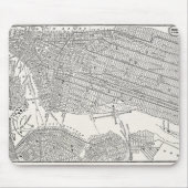 ヴィンテージの19世紀のニューヨークシティブルックリンの地図NYCの地図 マウスパッド (正面)
