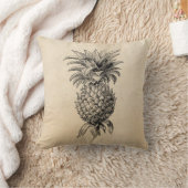 ヴィンテージの19世紀のパイナップルイラストレーションのパイナップル クッション (ブランケット)