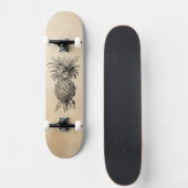 ヴィンテージの19世紀のパイナップルイラストレーションのパイナップル スケートボード (正面)