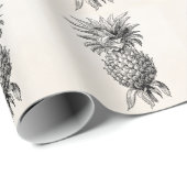 ヴィンテージの19世紀のパイナップルイラストレーションのパイナップル ラッピングペーパー (ロールコーナー)