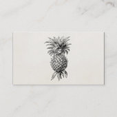 ヴィンテージの19世紀のパイナップルイラストレーションのパイナップル 名刺 (正面)