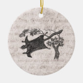 ヴィンテージの19世紀のムササビ-砂糖のグライダー セラミックオーナメント (正面)