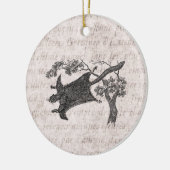 ヴィンテージの19世紀のムササビ-砂糖のグライダー セラミックオーナメント (左)