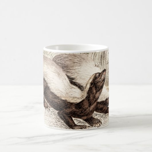 ヴィンテージの19世紀のラーテルの蜂のはちの巣のテンプレートのレトロ コーヒーマグカップ (中央)