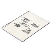 ヴィンテージの19世紀の動物の骨組アンティークの解剖学 ノートブック (左側)