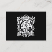 ヴィンテージの19世紀の手紙Gのモノグラムのイラストレーション 名刺 (正面)