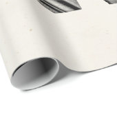 ヴィンテージの19世紀の散弾銃の旧式な打撃は古いライフルを撃ちます ラッピングペーパー (ロールコーナー)