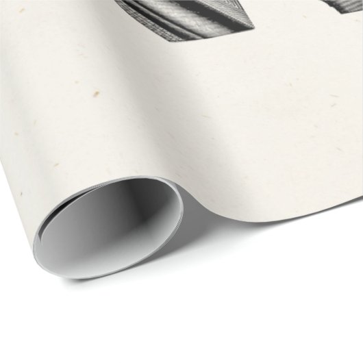 ヴィンテージの19世紀の散弾銃の旧式な打撃は古いライフルを撃ちます ラッピングペーパー (ロールコーナー)