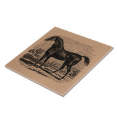 ヴィンテージの19世紀の競走馬のレトロの純血種の馬 タイル (側面)