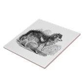 ヴィンテージの19世紀の羊飼いの犬-牧羊犬 タイル (側面)