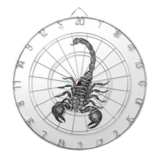 ヴィンテージの19世紀の蠍のイラストレーション-蠍 ダーツボード (正面)