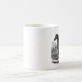 ヴィンテージの19世紀の馬-モーガンの騎手のテンプレート モーフィングマグカップ (中央)