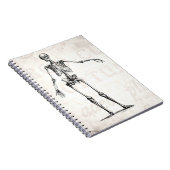 ヴィンテージの19世紀の骨組レトロの骨組解剖学 ノートブック (右側)