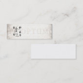 ヴィンテージの19世紀の骨組旧式な解剖学の骨組 スキニー名刺 (正面/裏面)