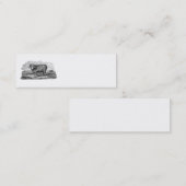 ヴィンテージの19世紀のMerinoヒツジのラムの子ヒツジのテンプレート スキニー名刺 (正面/裏面)